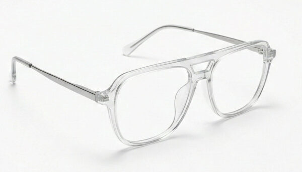 Clear Aviator Eyeglass Frame