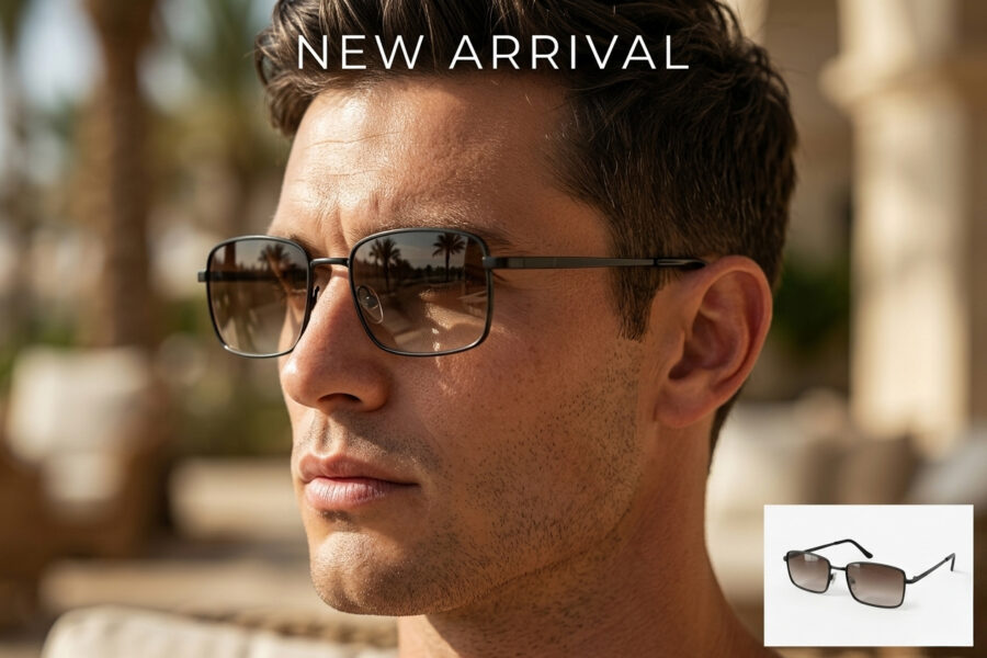 Classic rectangular sunglasses
