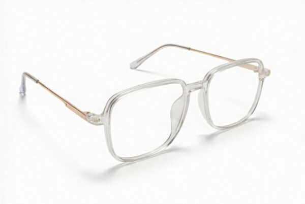 Clear & Gold Square Frame