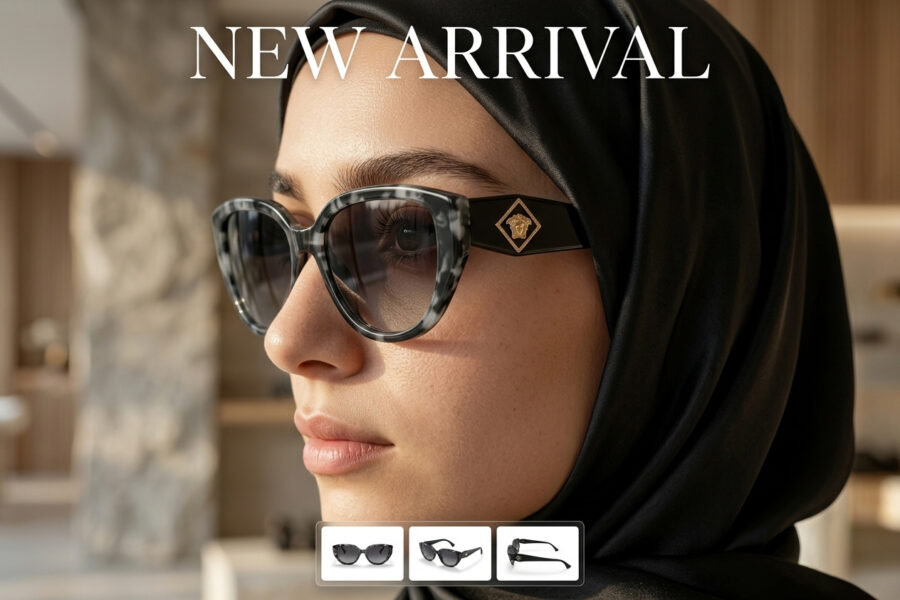 Luxury Marble Cat-Eye Sunglasses for Women